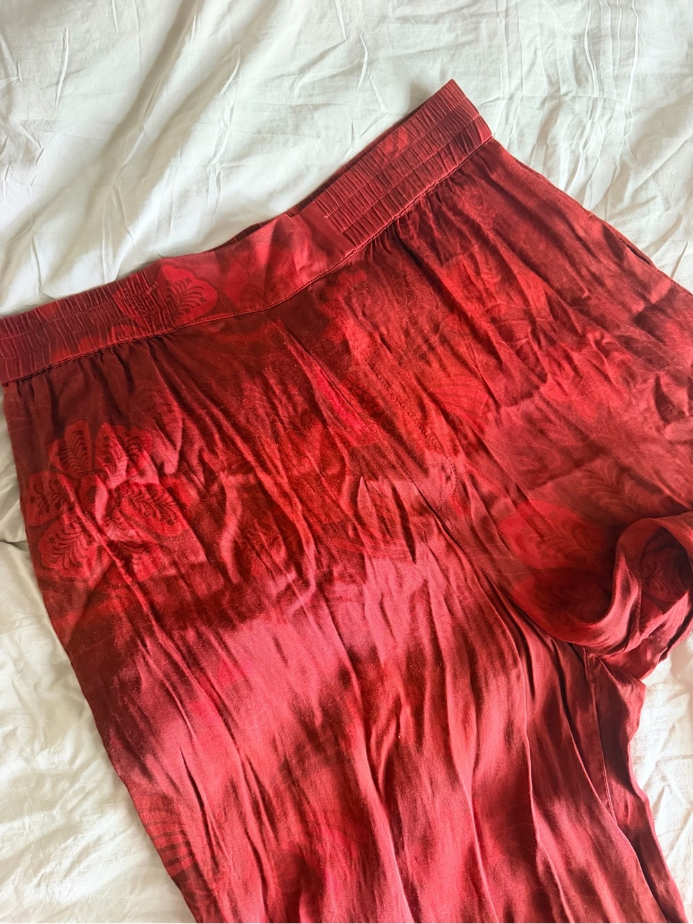 Farm Rio printed wide leg pants - size large - Picture 5 of 10